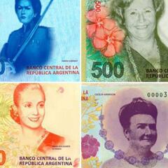 Así serán los nuevos billetes argentinos: cambios y personajes que estarán