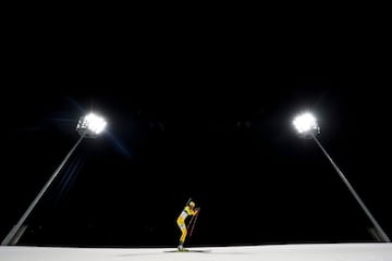 Hanna Oeberg durante el Biatlón de 7.5km Sprint.