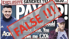 Sanchez denies he had £20k bet on Mourinho getting sacked