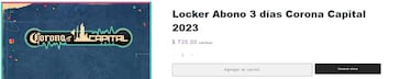 Reserva tu locker en el Corona Capital: cómo hacerlo y precios