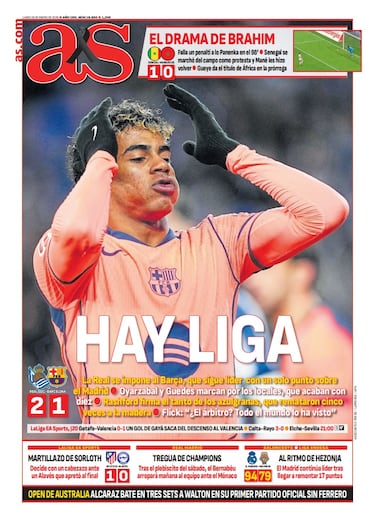 Las portadas de AS de enero