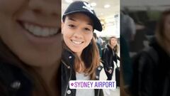 Endler grabó la llegada de la Roja femenina a Sídney