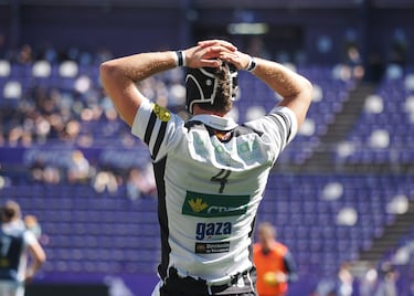 Imagen durante la final de la Copa del Rey 2025 de rugby entre el Valladolid Rugby Asociación Club y el Inexo El Salvador en el estadio José Zorrila.