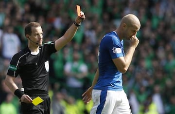 Phillips Senderos' sending off completed a miserable afternoon for Rangers at Parkhead