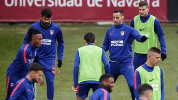 Entrenamiento del Atl&eacute;tico Madrid.
 
 