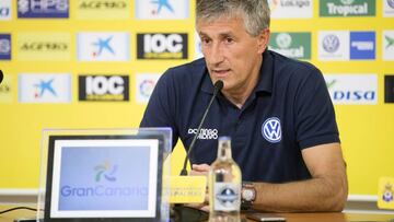 Setién: "Si el partido es en un ida y vuelta, perderemos"