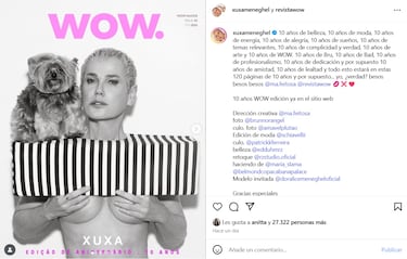 Xuxa, la cantante brasileña de música infantil de los noventa, posa en toples a los 62 años