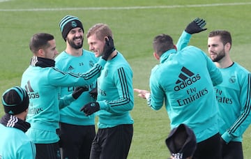 El entrenamiento del Madrid antes de volver a la Copa