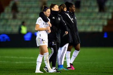 MERIDA, SPAIN - JANUARY 19: Athenea del Castillo of Real Madrid CF reacts after the game during Semi Final Supercopa de España Femenina match between FC Barcelona and Real Madrid CF on January 19, 2023 in Merida, Spain. (Photo by Diego Souto/Quality Sport Images/Getty Images)