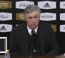 Ancelotti: "No estoy de acuerdo con Xavi, el Barcelona no ha dominado el partido"