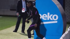 22/11/21 PREVIA CHAMPIONS LEAGUE  FASE DE GRUPO GRUPE E  BARCELONA - BENFICA ENTRENAMIENTO  OUSMANE DEMBELE