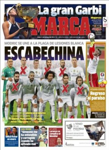 Portadas de la prensa deportiva