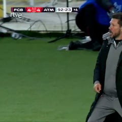 Viva el fútbol y viva el Cholo: su celebración del 4-4 es ya historia rojiblanca