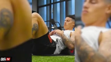 Sesión de entrenamiento Selección Colombia