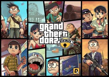 GTA V se convierte en el manga Doraemon