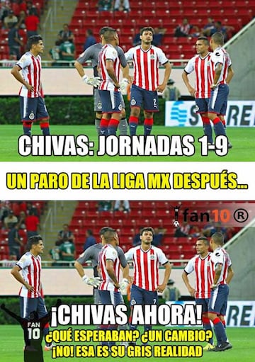 Los 40 memes que no perdonaron la derrota de Chivas