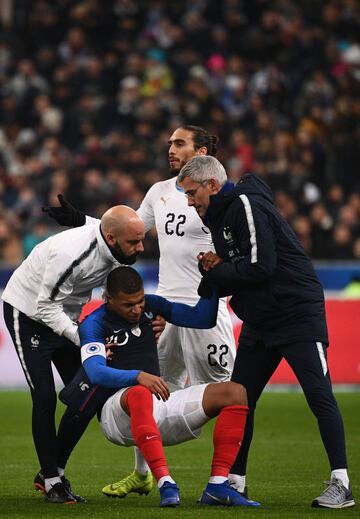Lesión de Kylyan Mbappé.