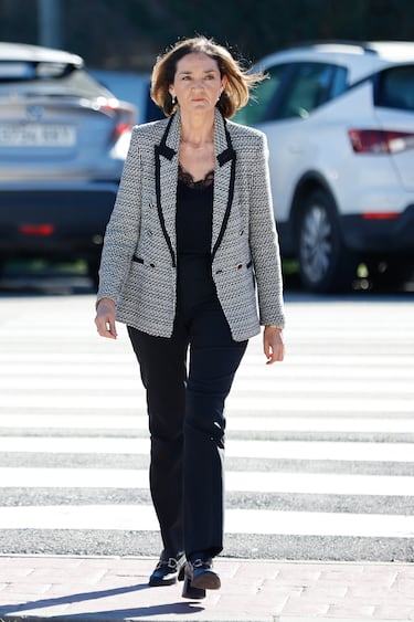 María Reyes Maroto en el Tanatorio.