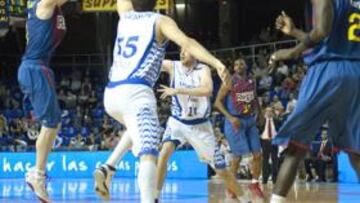 <b>EL MEJOR. </b>Marcelinho Huertas estuvo acertado en los triples (4/ 6).