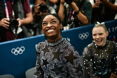 A la gimnasta estadounidense se le ha visto visiblemente feliz a medida que iba transcurriendo la clasificación. 