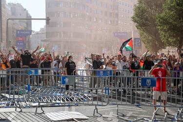 Las protestas pro-Palestina en las calles de Madrid.