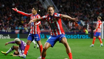 Marcos Llorente, en el Atlético-Valladolid.