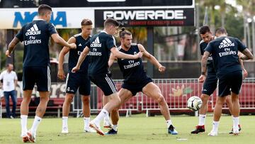 El Madrid se entrena con Ramos haciendo trabajo específico