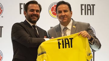Cesar Pastrana (derecha) junto con Luis Torres (der) prensentan a Fiat como nuevo aliado