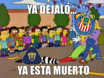 Los memes calientan el Chivas vs Pumas de la jornada 9