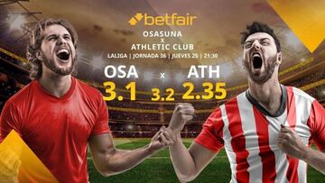 CA Osasuna vs. Athletic Club de Bilbao: alineaciones, horario, TV, estadísticas y pronósticos LaLiga