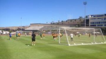 Entrenamiento del Sporting de Gijón