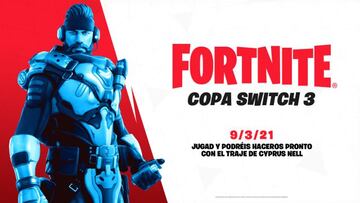 Anuncio oficial de la Copa Switch 3 de Fortnite