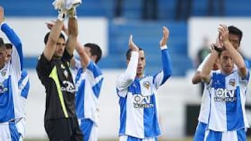 <b>FIESTA. </b>El Sabadell aplauda a la afición, que es clave.