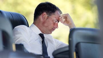 Frank de Boer, hundido.