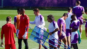 Valladolid. 10/10/2023. Entrenamiento Real Valladolid. Ricardo Pereira, entrenador de porteros del Real Valladolid.

Photogenic/Miguel Ángel Santos