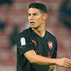 James Rodríguez, baja por contusión en una de sus costillas