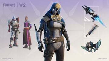 Arte oficial de la skin Desconocida Exo de Destiny 2 en Fortnite