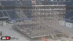 Bernabéu preparing the stage for Taylor Swift