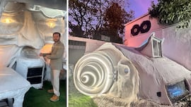 Un hombre construye una casa de ‘cuento de Navidad’ con papel reciclado, cal y arcilla: “Un ecosistema único en el país”
