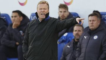 Ronald Koeman, durante el partido de la Premier entre el Leicester City y Everton.