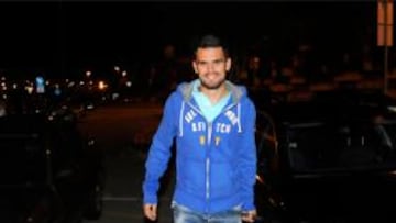 <b>Tziolis</b>, a su llegada a Santander.