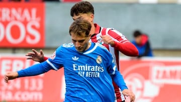 Dani Yáñez, en el empate del Castilla ante el Zamora.