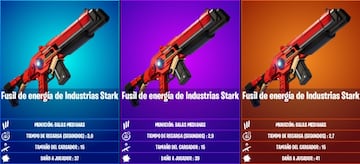 Todos los fusiles de energ&iacute;a de Industrias Stark