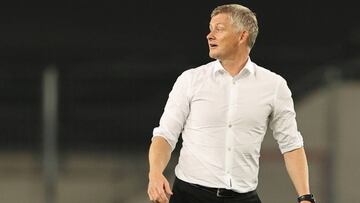 Solskjaer, durante el encuentro ante el Copenhague. 