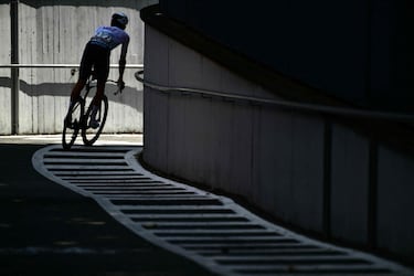 Julien Bernard durante la etapa de hoy. 
