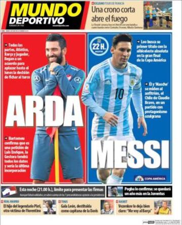 Portadas de la prensa deportiva