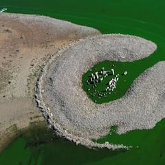El 'Stonehenge español' reaparece con la ola de calor