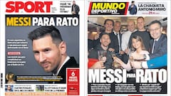 Portadas de los diarios Sport y Mundo Deportivo del d&iacute;a 4 de diciembre de 2019.