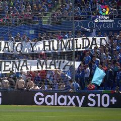 Bonito gesto de la afición del Getafe con Mata por su convocatoria con la Selección