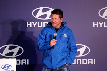 Simeone durante el acto.